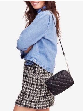 Rebecca Minkoff Diamond Crossbody Black Quilted Women's Bag NWT